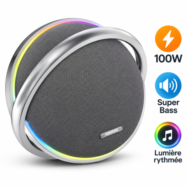 AMAYA ASP-HK7 – Enceinte Bluetooth 100W Super Bass