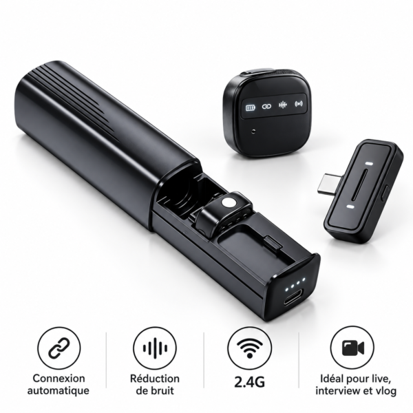 H26 – Micro Cravate Sans Fil 2.4G