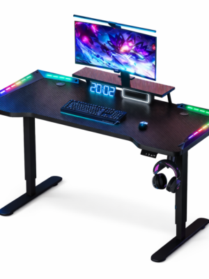 Bureau Gaming PC Réglable Moderne Noir – Design RGB & Performance Ultime Bureau Gaming PC Réglable Moderne Noir – Design RGB & Performance Ultime