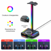 RGB ChargeStand Pro – Support Casque Gaming avec Recharge Sans Fil