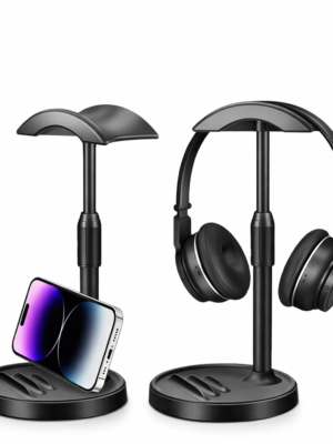 DualStand Pro – Support Casque & Smartphone 2-en-1