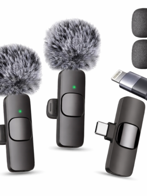 Mini Microphone Sans Fil Double – Smartphone (Type-C & iPhone)