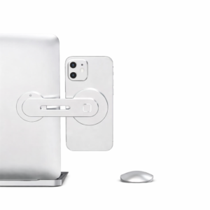 Support Téléphone pour Ordinateur Portable – Fixation Latérale Ajustable