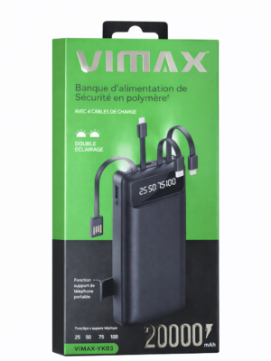 Power Bank VIMAX YK03 – 20 000 mAh