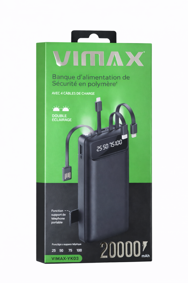 Power Bank VIMAX YK03 – 20 000 mAh