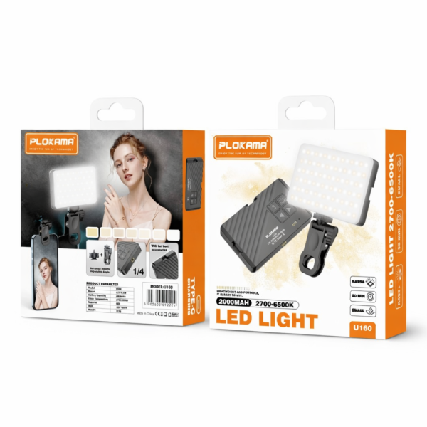 PLOKAMA U160 – LED Light Professionnelle 2700K-6500K