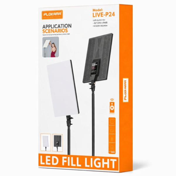 PLOKAMA LIVE-P24 â LED Fill Light Professionnelle PLOKAMA LIVE-P24 â LED Fill Light Professionnelle