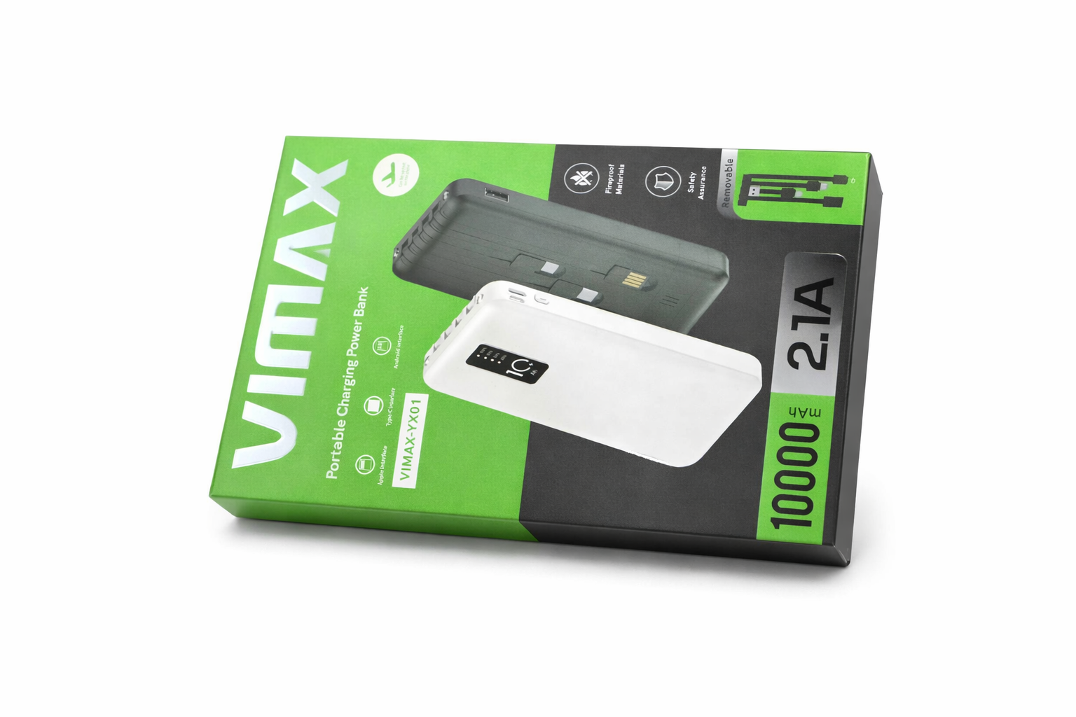Power Bank VIMAX YX01 – 10 000 mAh (2.1A)