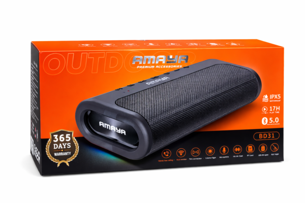 AMAYA BD31 – Enceinte Bluetooth Outdoor IPX5 AMAYA BD31 – Enceinte Bluetooth Outdoor IPX5