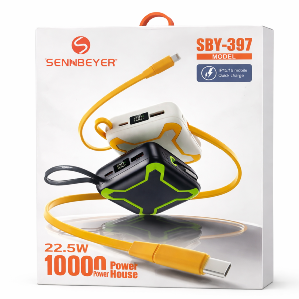 SENBEYER SBY-397 – Power Bank 10000mAh 22.5W
