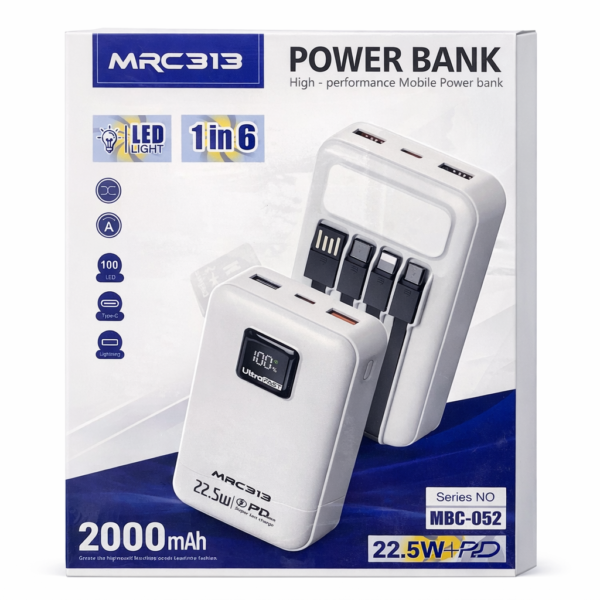 MRC313 MBC-052 – Power Bank 20000mAh 22.5W + PD