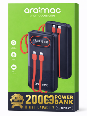 Araimac SPR67 – Power Bank 20000mAh Haute Capacité