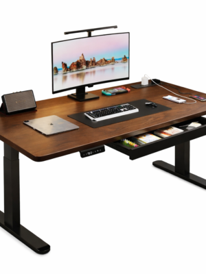 Bureau ergonomique intelligent en bois massif