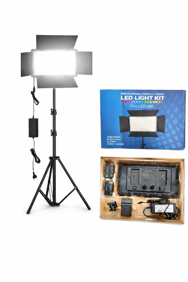 Kit Éclairage LED Pro 800 – Studio Vidéo Professionnel
