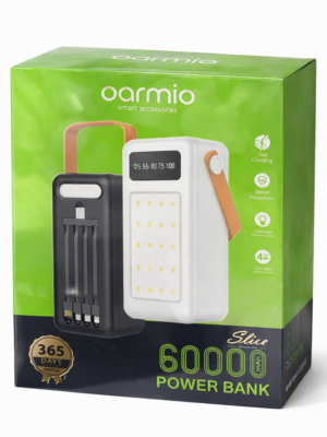 Oraimo Slice – Power Bank 60000 mAh avec Lampe LED