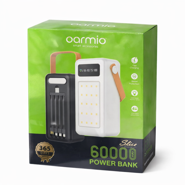 Oraimo Slice – Power Bank 60000 mAh avec Lampe LED
