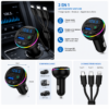 Transmetteur FM Bluetooth 3-en-1 avec Charge Rapide Transmetteur FM Bluetooth 3-en-1 avec Charge Rapide