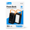 Power Bank Portable Fsudz P33 70 000 mAh avec Lampe LED Power Bank Portable Fsudz P33 70 000 mAh avec Lampe LED