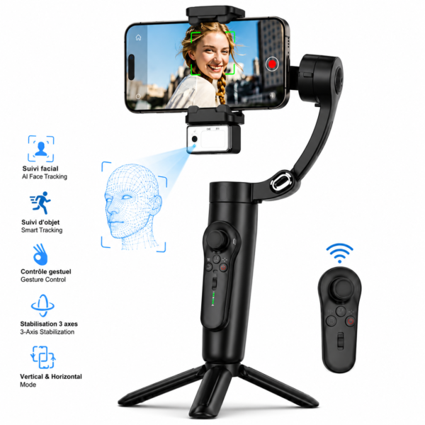 Stabilisateur Smartphone Intelligent 3 Axes Stabilisateur Smartphone Intelligent 3 Axes