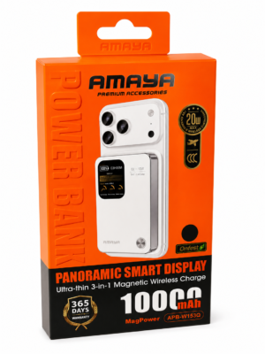 Power Bank MagSafe AMAYA 10 000 mAh avec Écran Intelligent