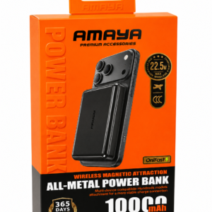 Power Bank MagSafe AMAYA Métallique 10 000 mAh – 22,5 W