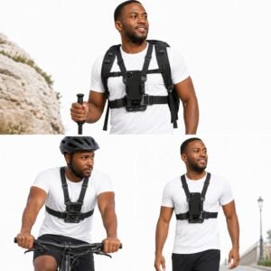 Harnais de Poitrine Universel pour Smartphone & Caméra d’Action Harnais de Poitrine Universel pour Smartphone & Caméra d’Action