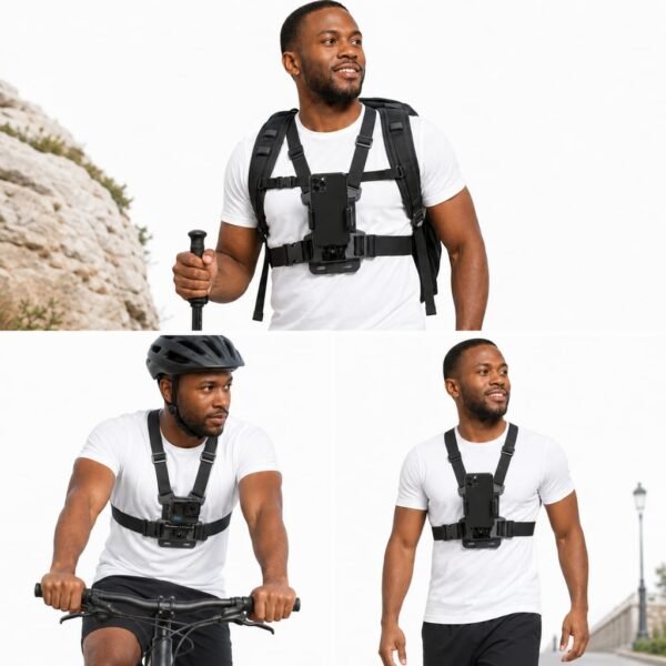 Harnais de Poitrine Universel pour Smartphone & Caméra d’Action