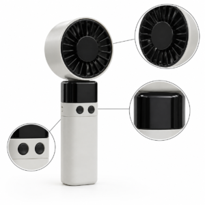Mini Ventilateur Portable Rechargeable avec Écran Digital